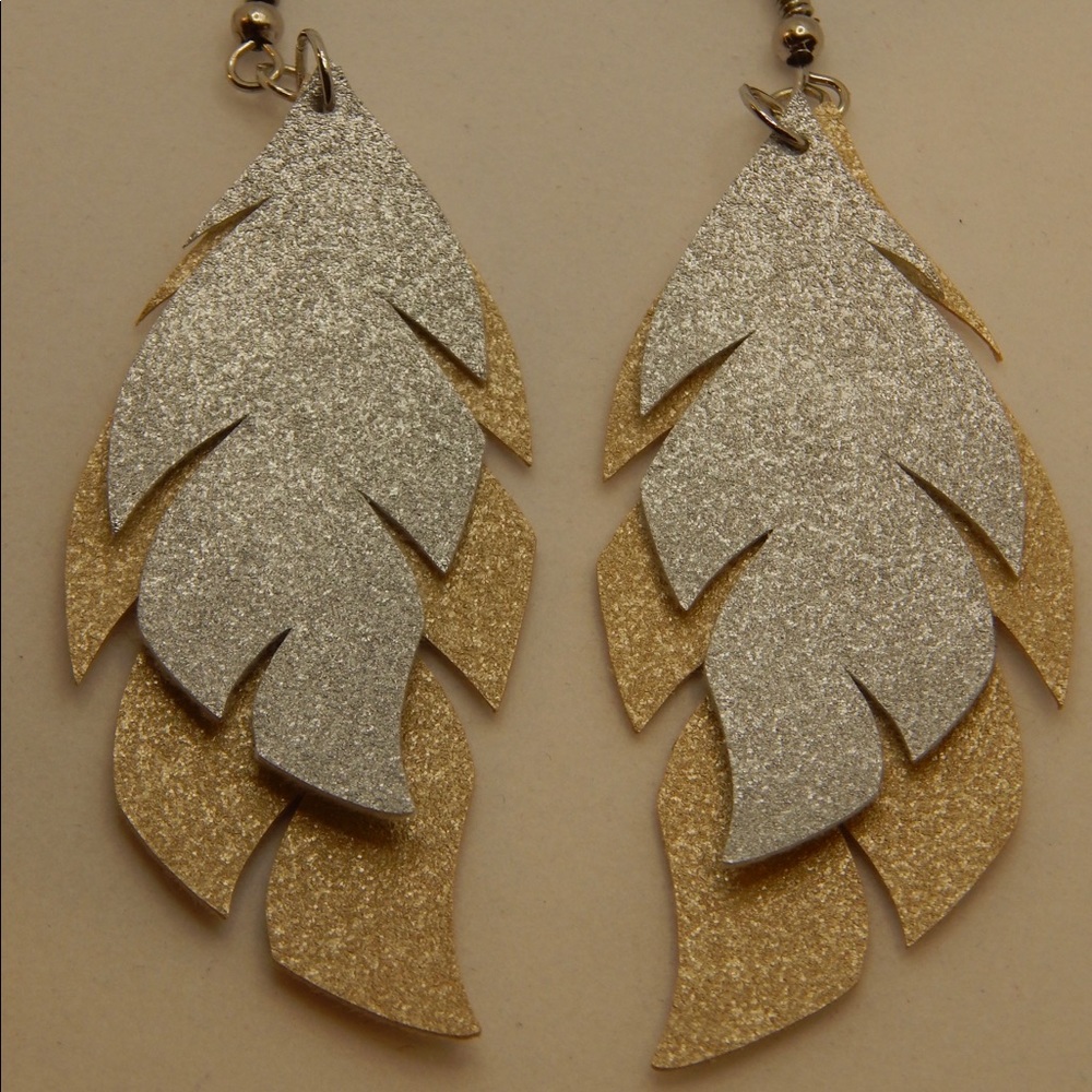 Faux Leather Earrings
